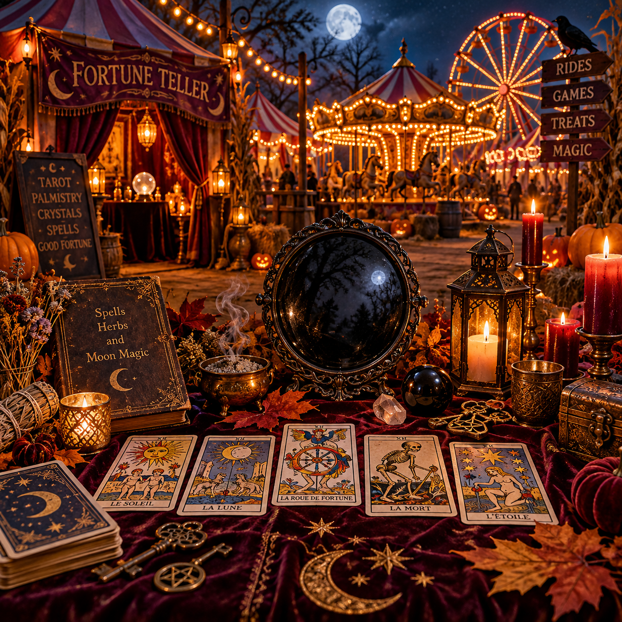 The Witching Hour Halloween tarot and scrying reading